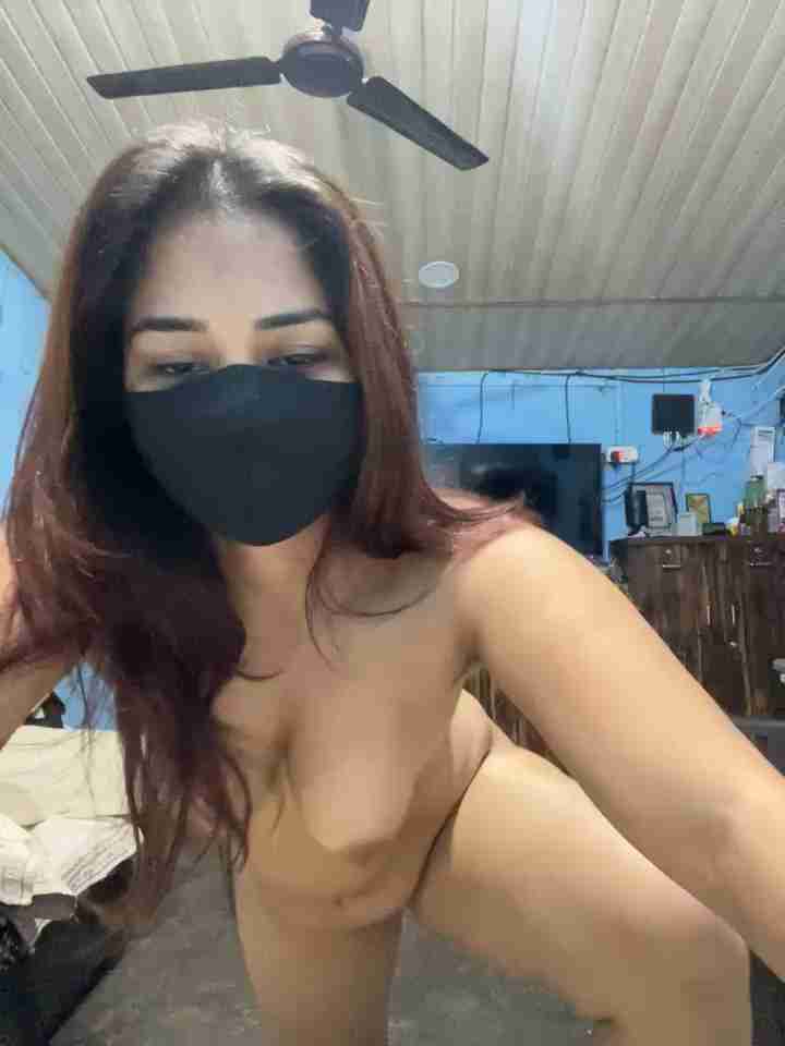 Indian Girl in Black Glow Shares Nude Sex Fantasy