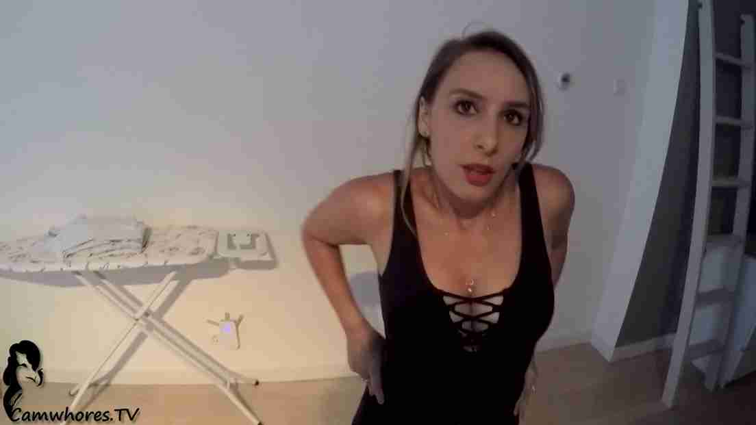 Mariah Leonne Servicing Big Cock At A Gloryhole With Both Mouth And Pussy