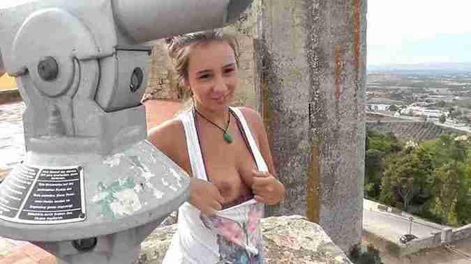 Mariah Leonne In A Risky Public Pov Facial Cumshot Scene