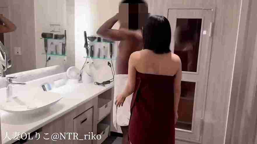 Hotel Hookup Ends With BBC Creampie For NTR Riko