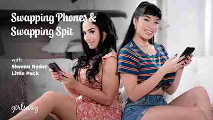Sheena Ryder Little Puck Swapping Phones Swapping Spit Porn Scene Nude Sex Fucked