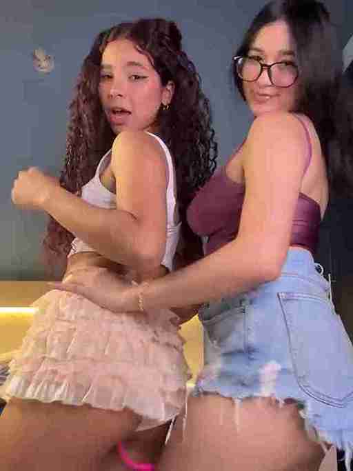 The Candy and Mindie Show hot lesbian group naked webcam play