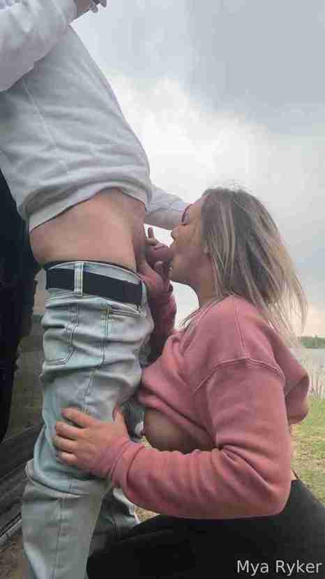 Hotwife gives anal facial outdoors while pleasing her husband in sexy cockold fuck video