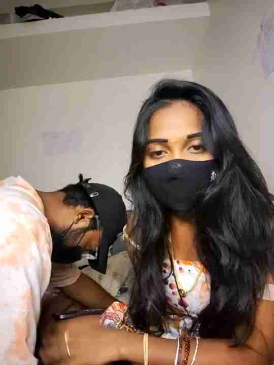 Erotic Telugu Teen Couples Nude Strip On Live Cam With Her Man