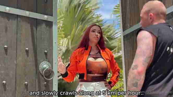 Octokuro hot milf flashes sexy body in leaked outdoor nude porn video