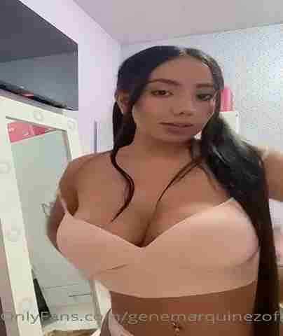 Flaunting Gene Marquinez Blonde Tight Boobs Nude